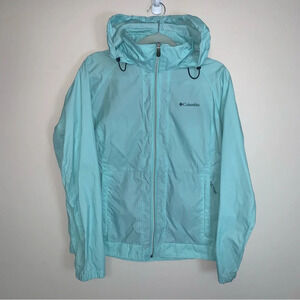 Columbia Rain Jacket Waterproof Zip Up L